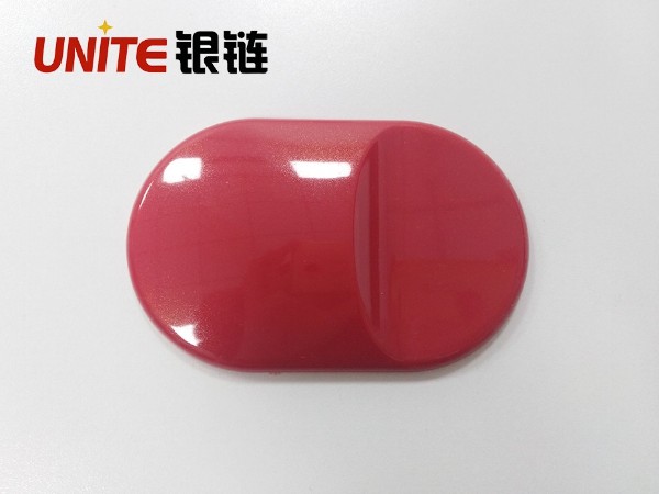 銀鏈故宮紅色V0阻燃PC免噴金材料美學塑料