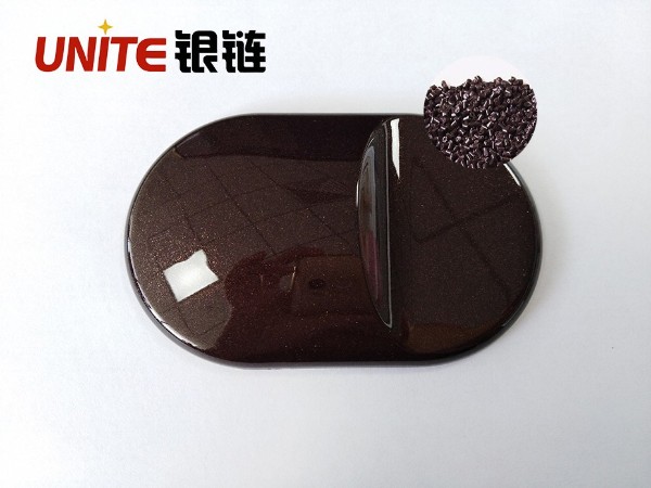 銀鏈板栗棕色ABS免噴涂材料美學塑料
